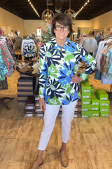 Jude Connally Hadley Top Jude Cloth Wild Blossom Blue