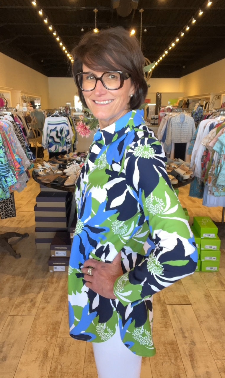 Jude Connally Hadley Top Jude Cloth Wild Blossom Blue