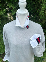 Pearly Vines Danny Crew Neck Sweatshirt Grey
