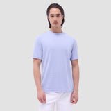 Bugatchi Orville Ottoman Crew Neck Shirt in Sky