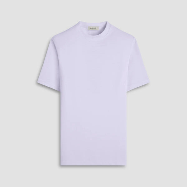 Bugatchi Orville Ottoman Crew Neck Shirt in White