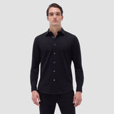 Bugatchi James Solid OoohCotton® Shirt in Black