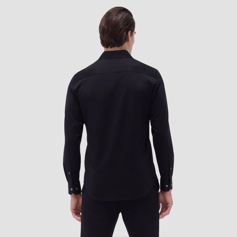 Bugatchi James Solid OoohCotton® Shirt in Black