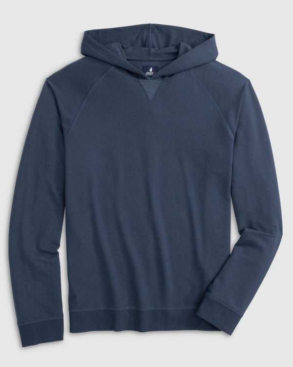 Johnnie-O Amos French Terry Hoodie Sweatshirt Navy