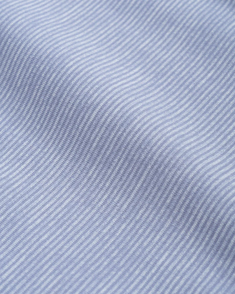 Johnnie-O Vaughn Striped Performance 1/4 Zip Pullover in Noreaster