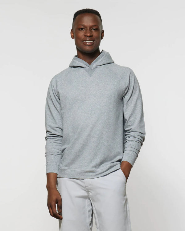 Johnnie-O Cash Cashmere Blend Hoodie in Light Gray