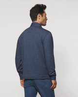 Johnnie-O Hartford Heathered 1/4 Zip Pullover in Twilight