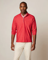 Johnnie-O Baird Performance 1/4 Zip Pullover in Paprika