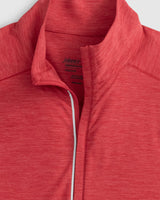 Johnnie-O Baird Performance 1/4 Zip Pullover in Paprika