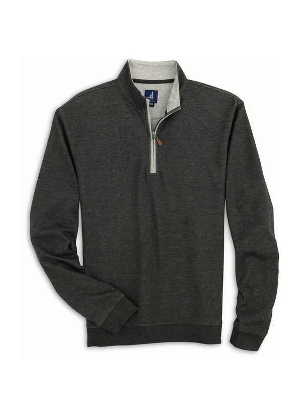 Johnnie-O Sully 1/4 Zip Pullover Heather Black