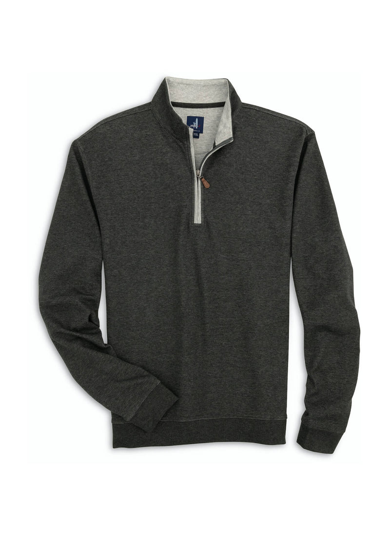 Johnnie-O Sully 1/4 Zip Pullover Heather Black