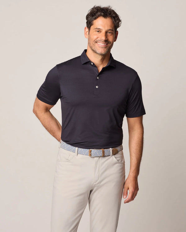 Johnnie-O Performance Jersey Polo - Birdie Black