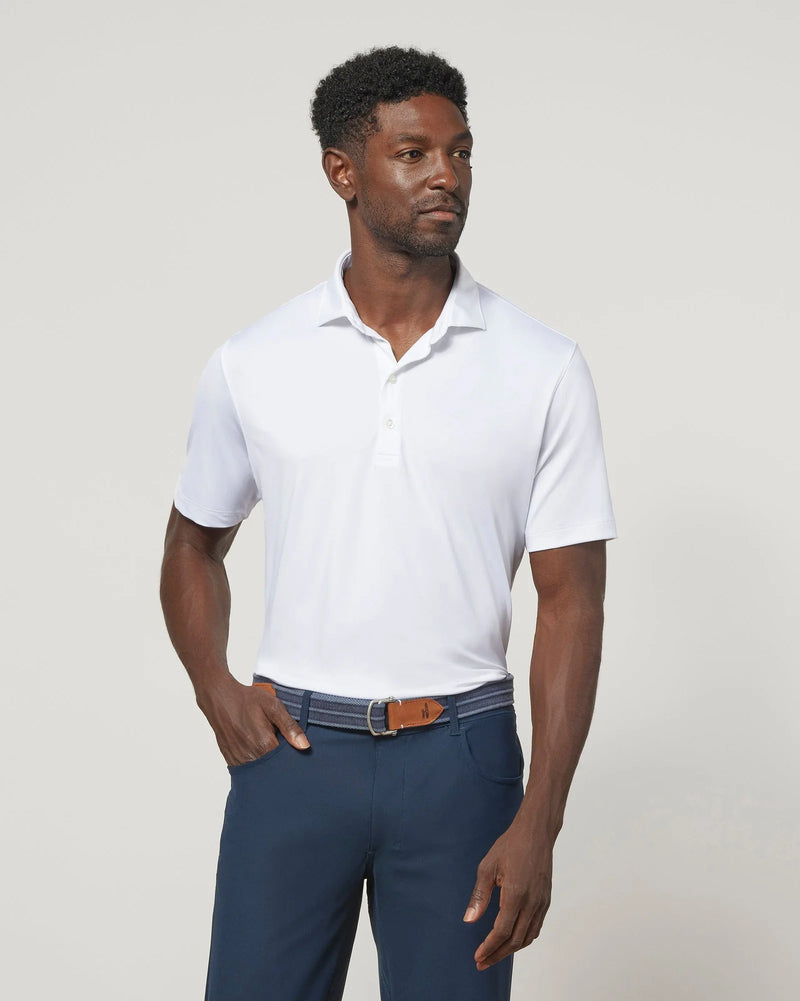 Johnnie-O Performance Jersey Polo - Birdie White