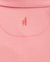 Johnnie-O Lyndon Striped Jersey Performance Polo in Sunkissed