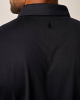 Johnnie-O Huron Solid Featherweight Performance Polo in Black