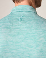 Johnnie-O Huron Solid Featherweight Performance Polo in Green Grass