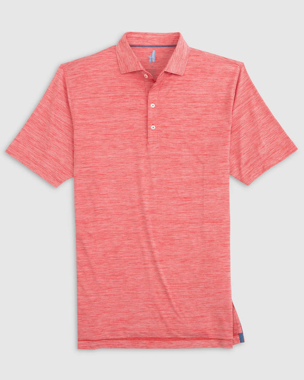 Johnnie-O Huron Solid Featherweight Performance Polo in Rogue Red