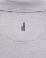 Johnnie-O Huron Solid Featherweight Performance Polo in Light Gray