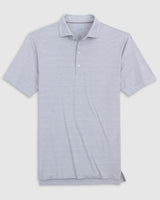 Johnnie-O Huron Solid Featherweight Performance Polo in Light Gray