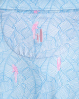 Johnnie-O Regis Printed Featherweight Performance Polo in Maliblu
