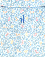 Johnnie-O Briley Printed Top Shelf Performance Polo in Maliblu