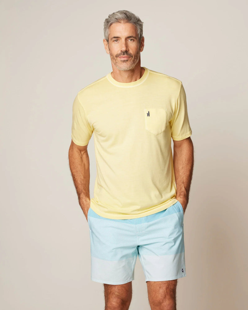 Johnnie-O Dale 2.0 Pocket T-Shirt in Canary