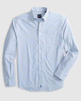 Johnnie-O Shay Performance Button Up Sport Shirt Navy