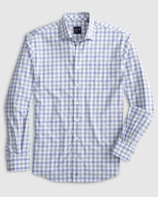 Johnnie-O Mcarthur Performance Button Up Sport Shirt Cascade