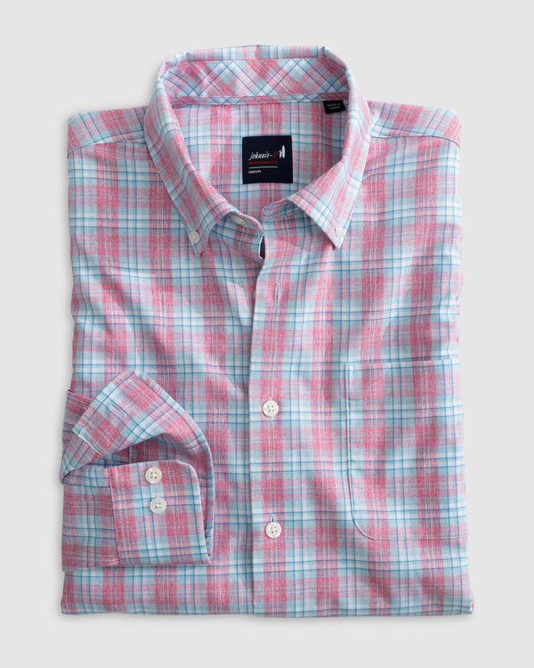 Johnnie-O Scotty Performance Button Up Sport Shirt Cabana