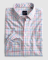 Johnnie-O Hauser Performance Button Up Sport Shirt Navy