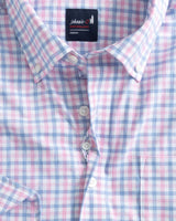 Johnnie-O Rylen Performance Button Up Shirt in Calypso