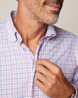 Johnnie-O Rylen Performance Button Up Shirt in Calypso