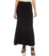 Karen Kane Pull On Maxi Flare Skirt Black