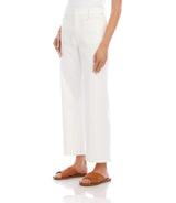 Karen Kane Lauren Patch Pocket Cropped Pant Off White
