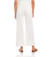 Karen Kane Lauren Patch Pocket Cropped Pant Off White