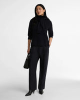Barbour Ambleside Cable-Knit Rollneck Jumper Navy