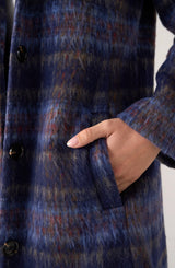 Liverpool Swing Coat Navy Multi