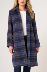 Liverpool Swing Coat Navy Multi