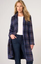 Liverpool Swing Coat Navy Multi