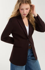 Liverpool Fit and Flare Blazer Brown Truffle