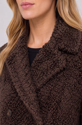 Liverpool Double Breasted Coat Teddy Brown