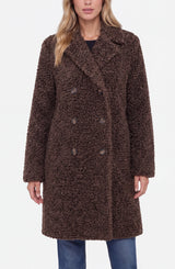 Liverpool Double Breasted Coat Teddy Brown