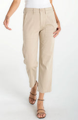 Liverpool Utility Crop Straight With Side Tabs Safari Sand