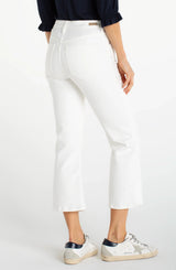 Liverpool Hannah Cropped Flare White