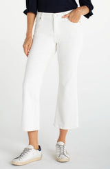 Liverpool Hannah Cropped Flare White