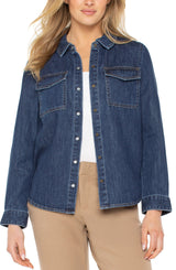 Liverpool Button Down Shirt With Pockets North Shore