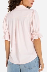 Liverpool Snap Front Knit Shirt Light Pink