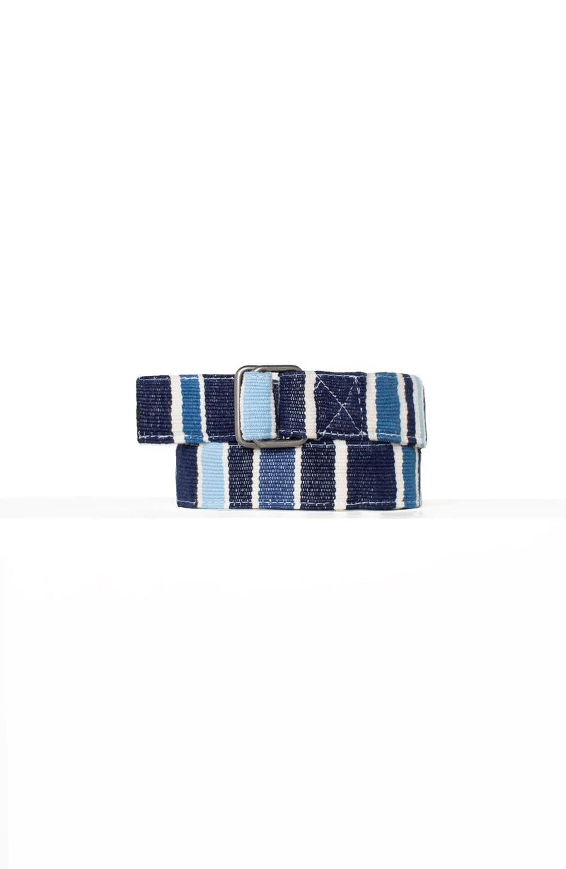 Liverpool Celeste Belt Blue/White Stripe