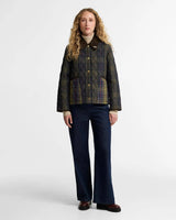 Barbour Tartan Reimagined Icons Tartan Cropped Liddesdale Quilted Jacket Shadow Classic