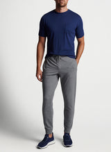 Peter Millar Lava Wash Garment Dyed Jogger in Gale Grey